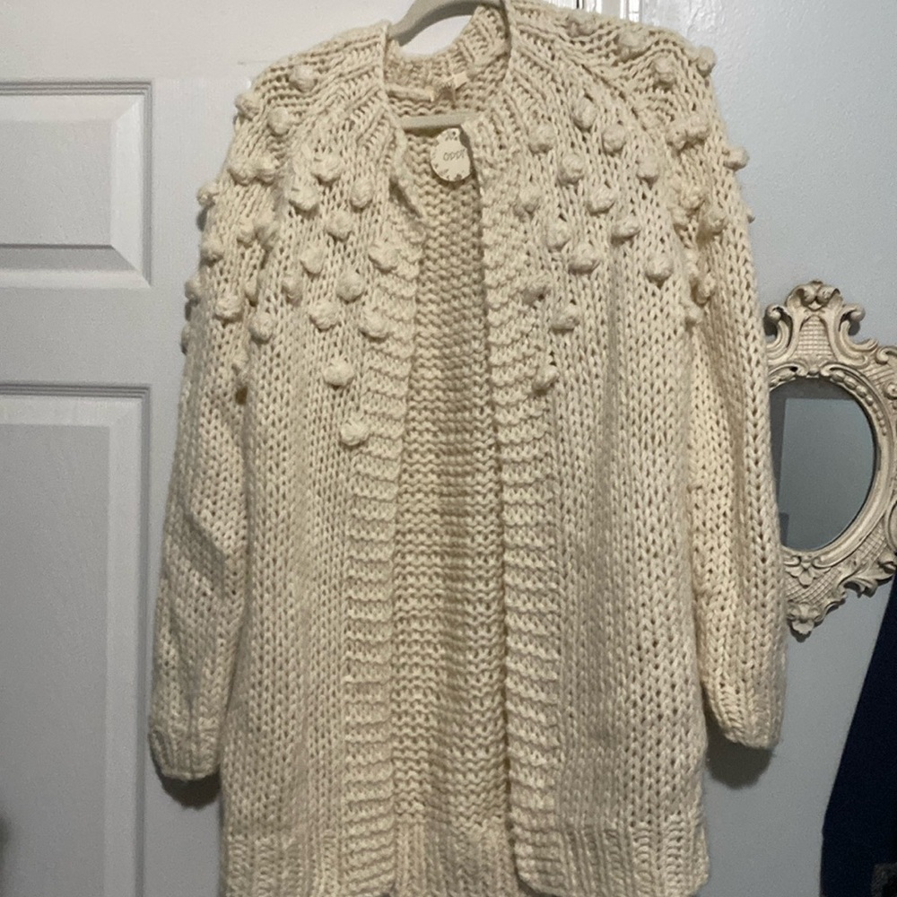 BNWT cream wide knit ODDY sweater